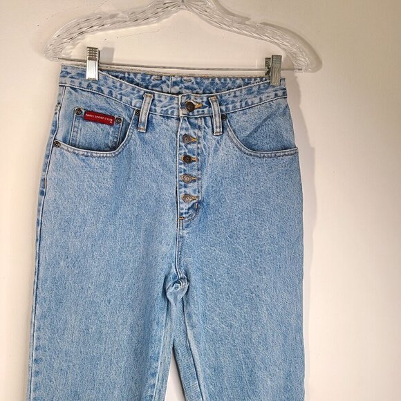 Vintage Paris Sport Club Button Fly Jeans - Picture 3 of 10
